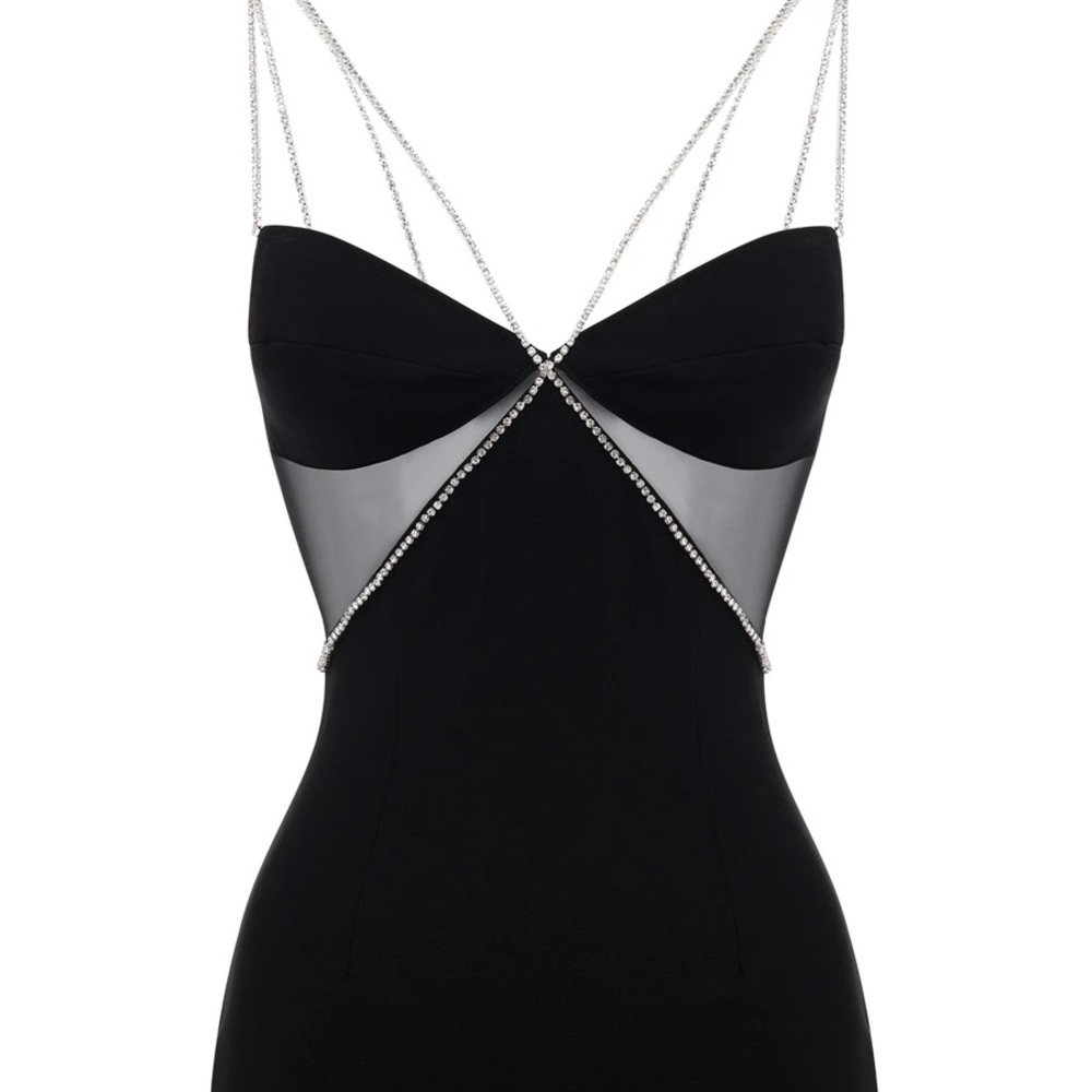 Heiress Beverly Hills diamante strap dress